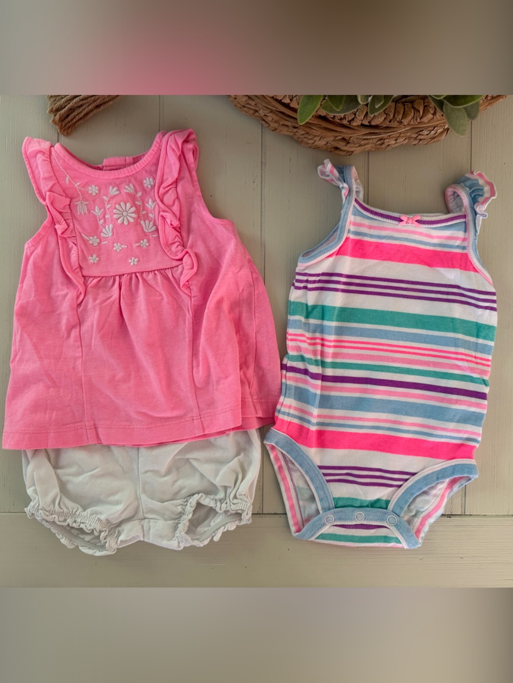Baby Girl Mixed Summer Tops and Shorts Set